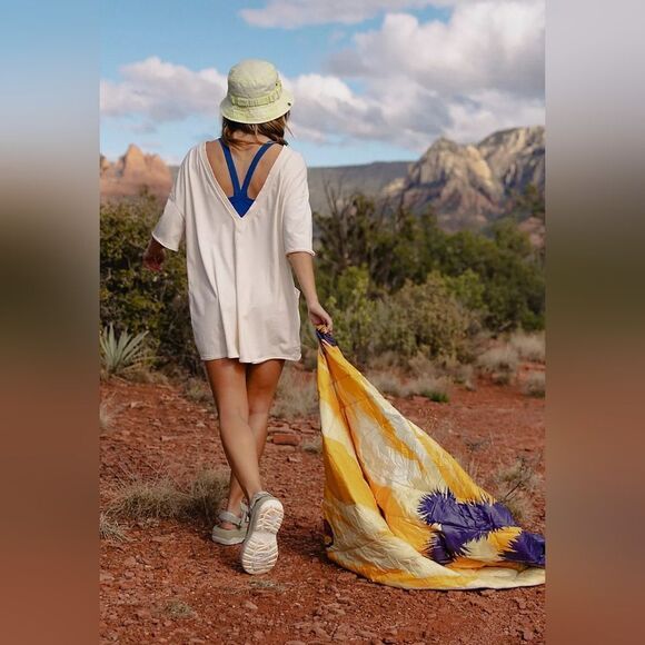 NWOT Free People Hot Shot Tee Romper in Mocha Latte - Picture 12 of 16